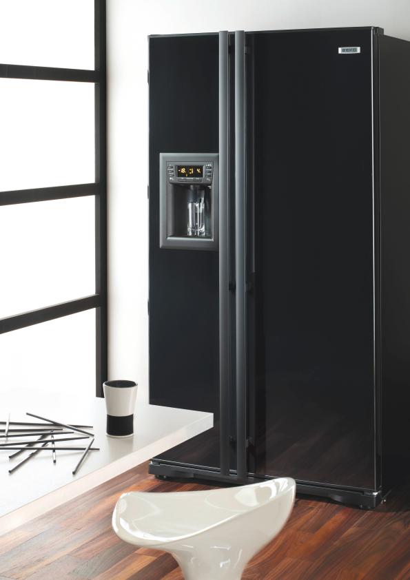 Réfrigérateur noir 2 portes